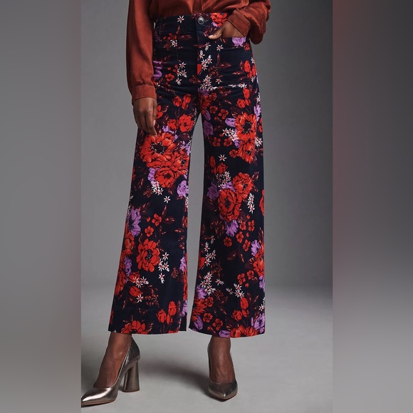 Maeve Pants - Maeve Collette Wide Leg Velvet Pants 24